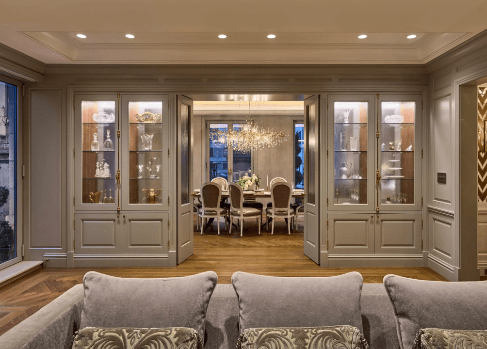 Recessed LED lighting in a living space