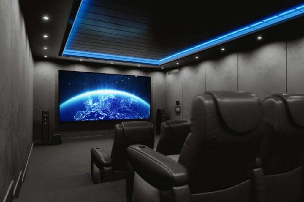 Custom home theater installation in Cincinnati by Phantom Sound