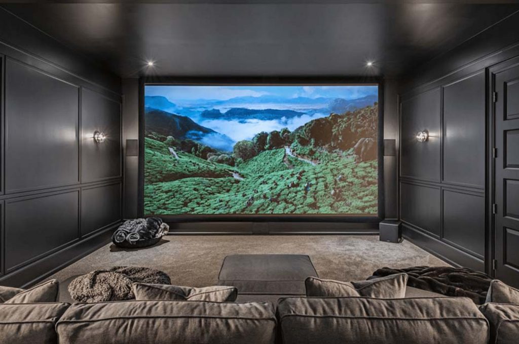 Custom home theater installation in Indian Hill, Ohio by Phantom Sound